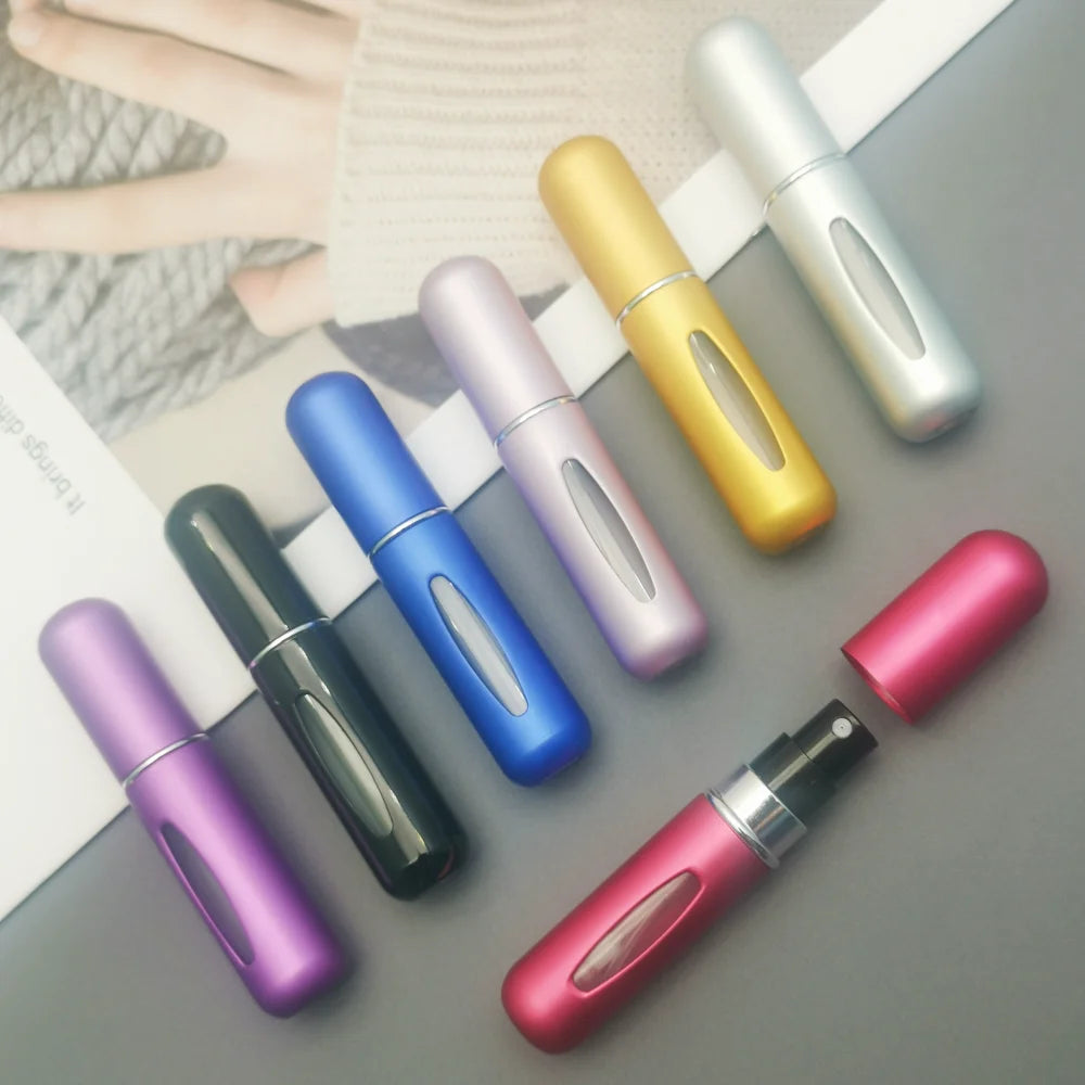 5ml Small Perfume Refill Bottle Portable Mini Atomizer Refillable Spray Rechargeable Pocket Dispenser Travel Sprayer